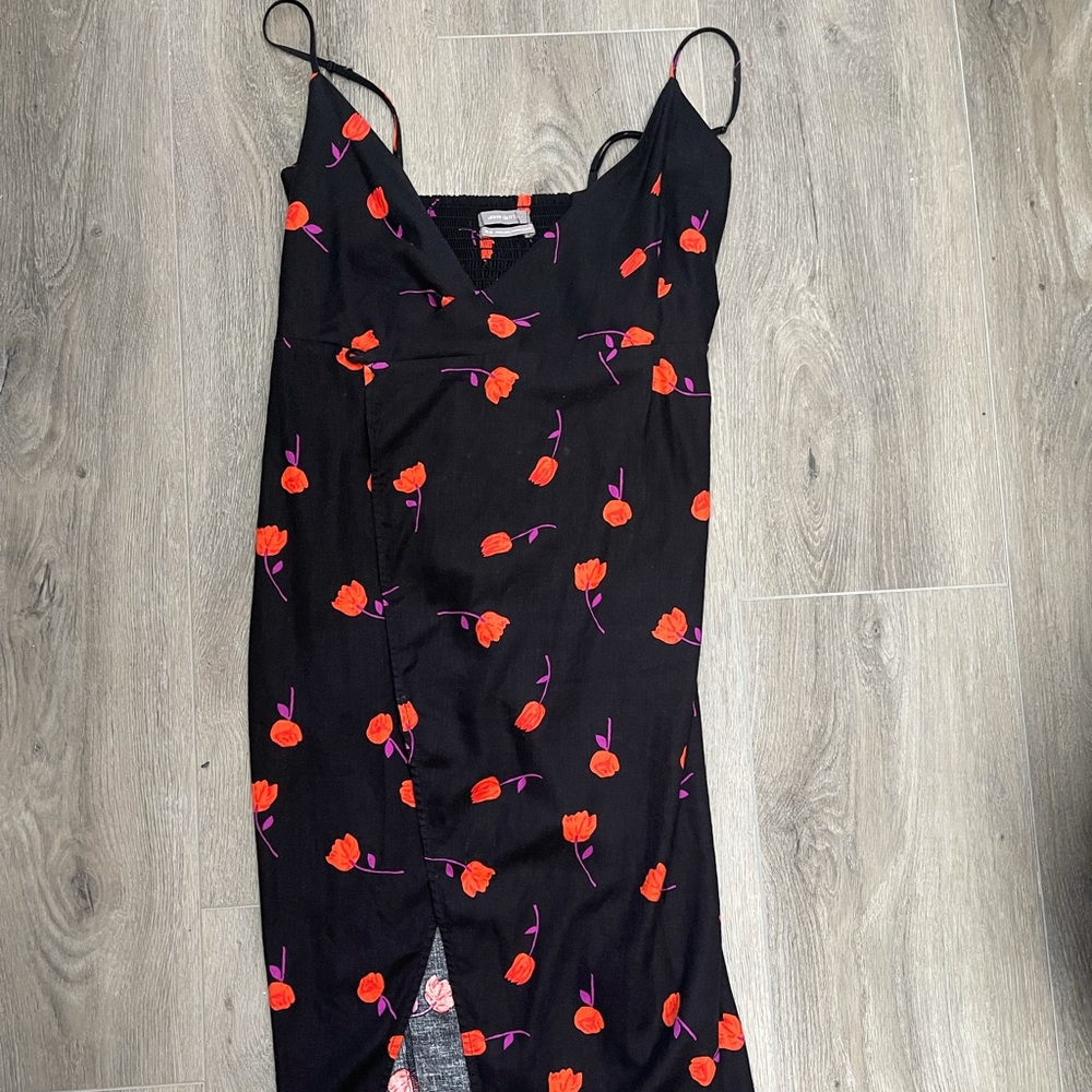 Xs Urban Outfitters Black/floral Dress
